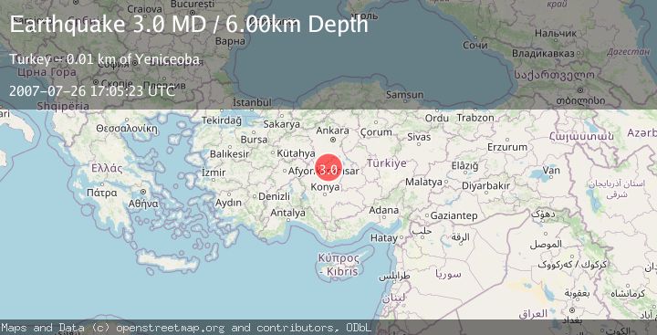 Map of CENTRAL TURKEY