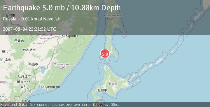 Map of SAKHALIN, RUSSIA