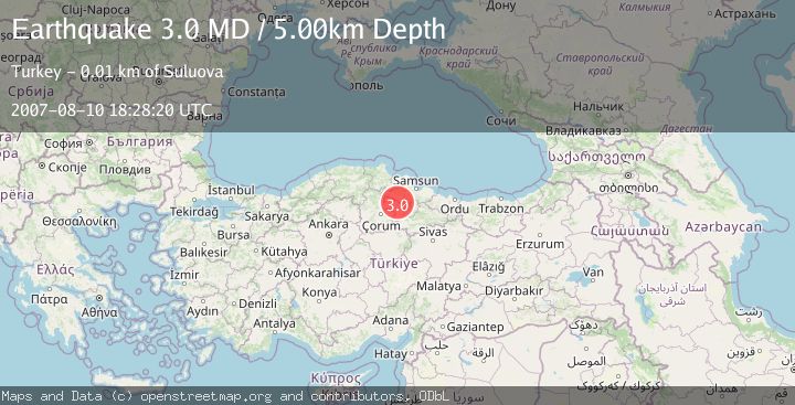 Map of CENTRAL TURKEY