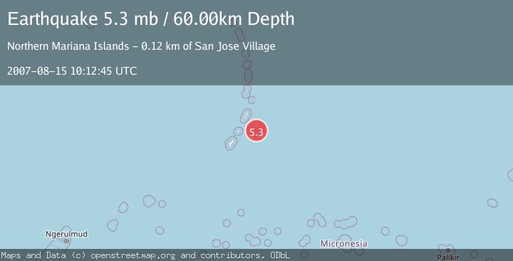 Map of ROTA REGION, N. MARIANA ISLANDS