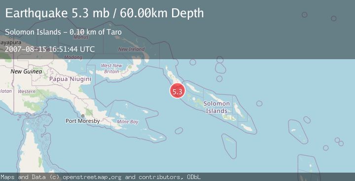 Map of SOLOMON ISLANDS