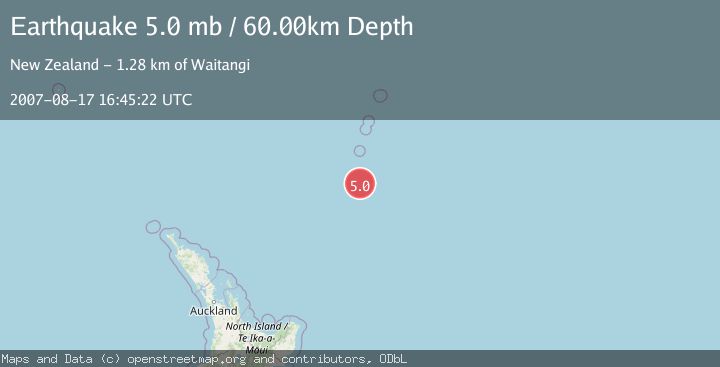 Map of SOUTH OF KERMADEC ISLANDS