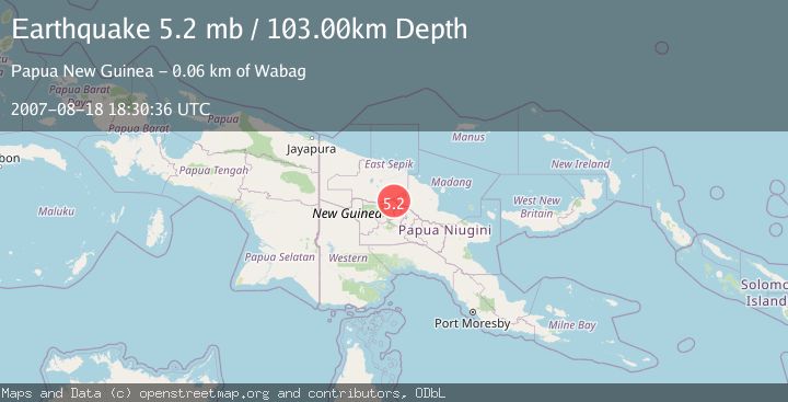 Map of NEW GUINEA, PAPUA NEW GUINEA
