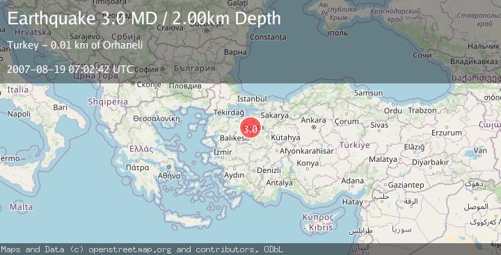 Map of WESTERN TURKEY