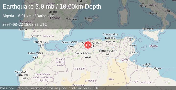 Map of NORTHERN ALGERIA