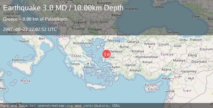 Map of NEAR THE COAST OF WESTERN TURKEY
