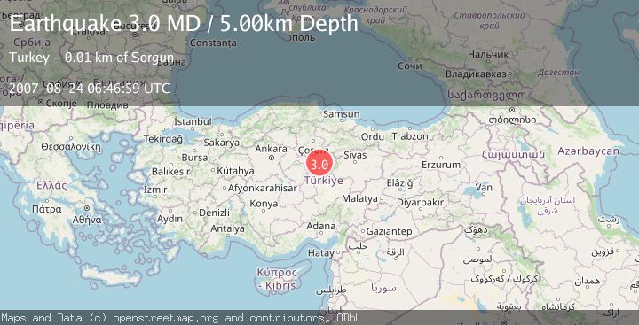 Map of CENTRAL TURKEY