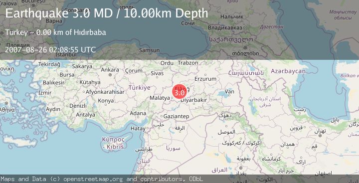 Map of EASTERN TURKEY