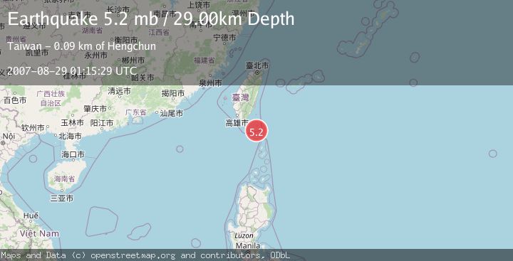 Map of TAIWAN REGION