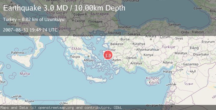 Map of NEAR THE COAST OF WESTERN TURKEY