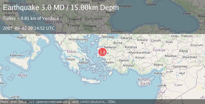 Map of NEAR THE COAST OF WESTERN TURKEY