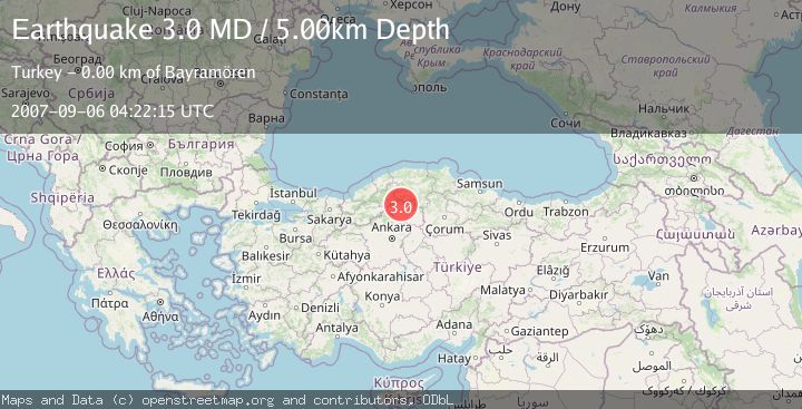 Map of CENTRAL TURKEY