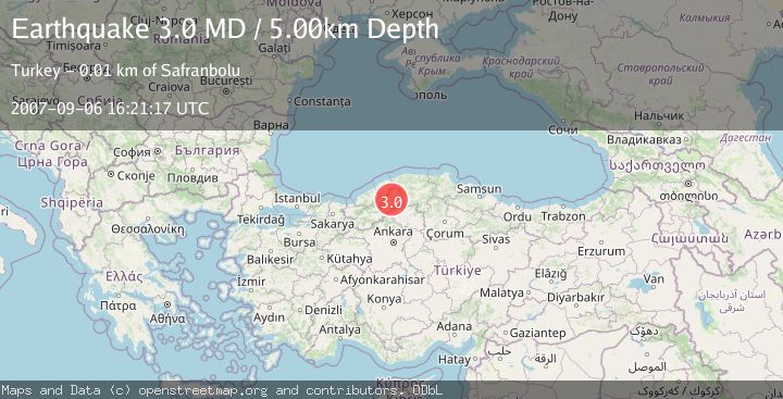 Map of CENTRAL TURKEY