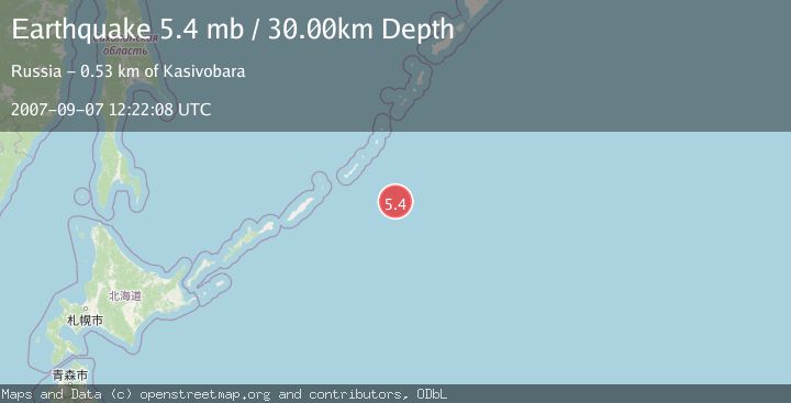 Map of KURIL ISLANDS