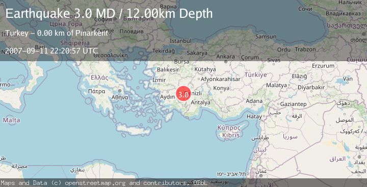 Map of WESTERN TURKEY