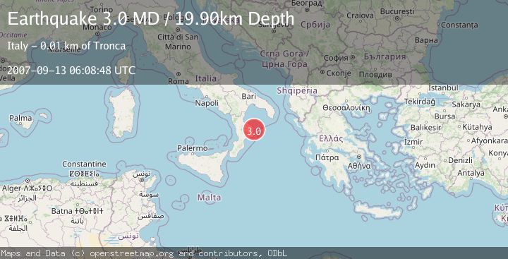Map of SOUTHERN ITALY