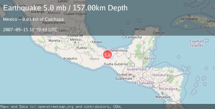 Map of VERACRUZ, MEXICO