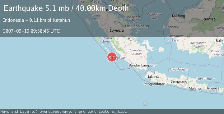 Map of KEP. MENTAWAI REGION, INDONESIA