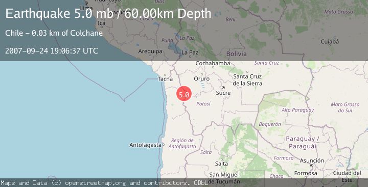 Map of TARAPACA, CHILE