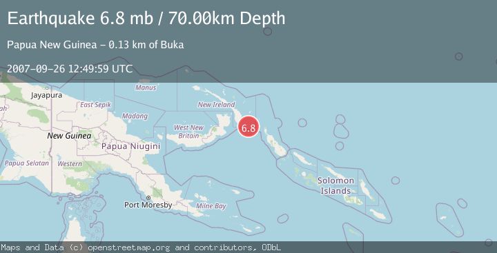 Map of NEW IRELAND REGION, P.N.G.