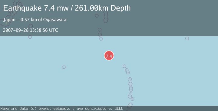 Map of VOLCANO ISLANDS, JAPAN REGION