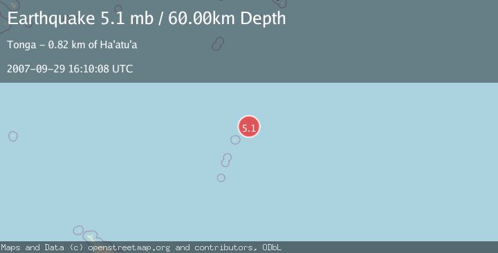 Map of KERMADEC ISLANDS REGION