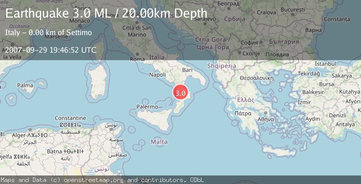 Map of SOUTHERN ITALY