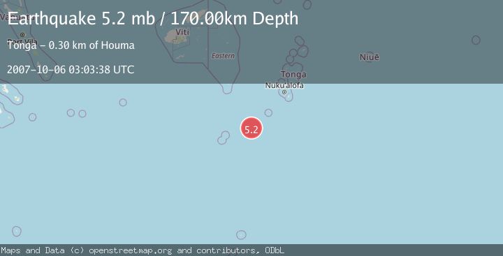 Map of SOUTH OF FIJI ISLANDS