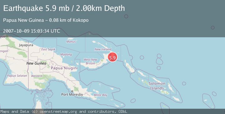 Map of NEW BRITAIN REGION, P.N.G.