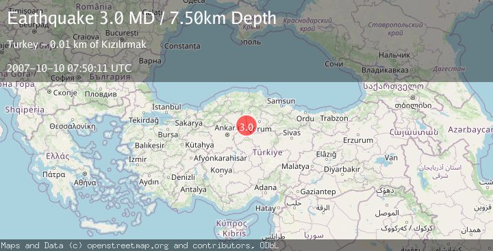 Map of CENTRAL TURKEY