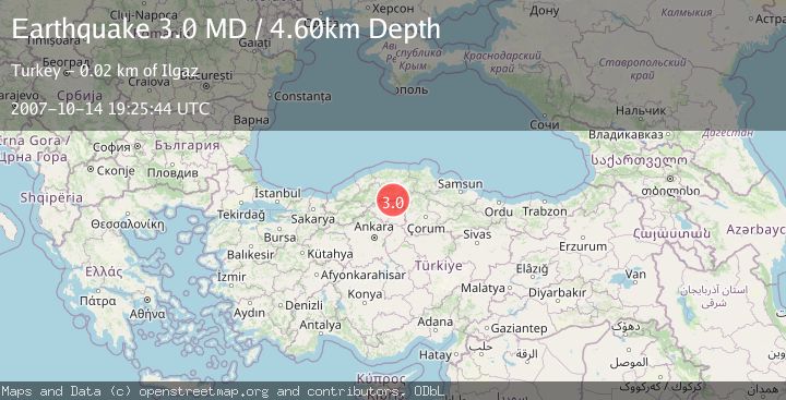 Map of CENTRAL TURKEY