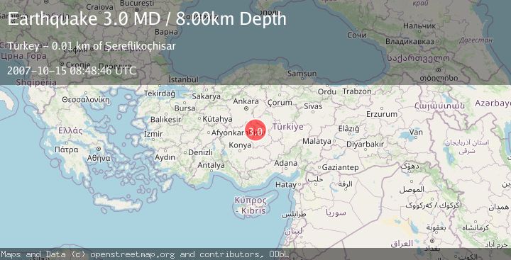 Map of CENTRAL TURKEY