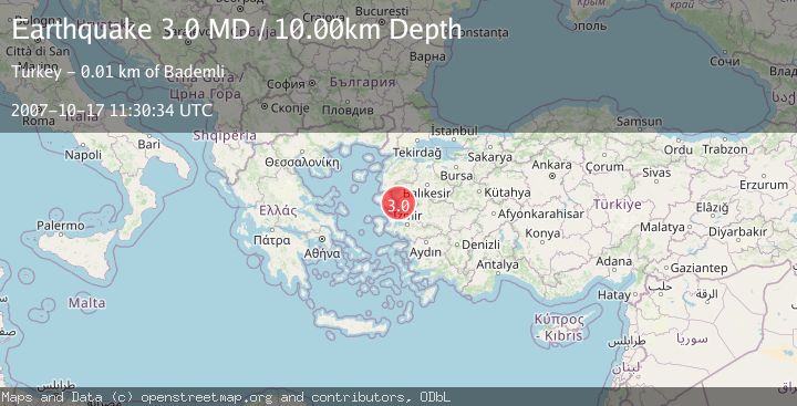 Map of NEAR THE COAST OF WESTERN TURKEY