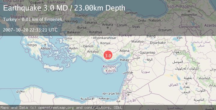 Map of CENTRAL TURKEY