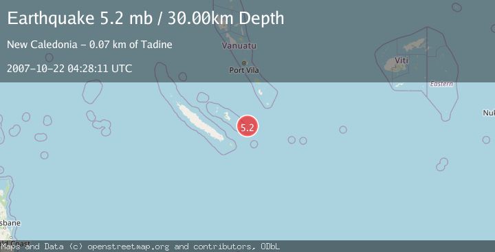 Map of LOYALTY ISLANDS
