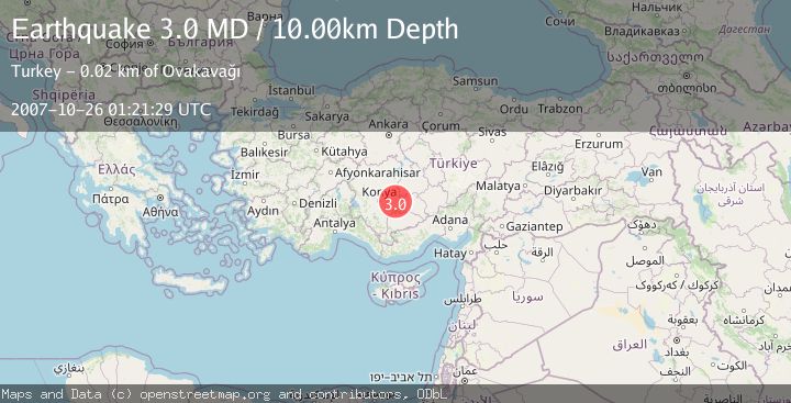 Map of CENTRAL TURKEY
