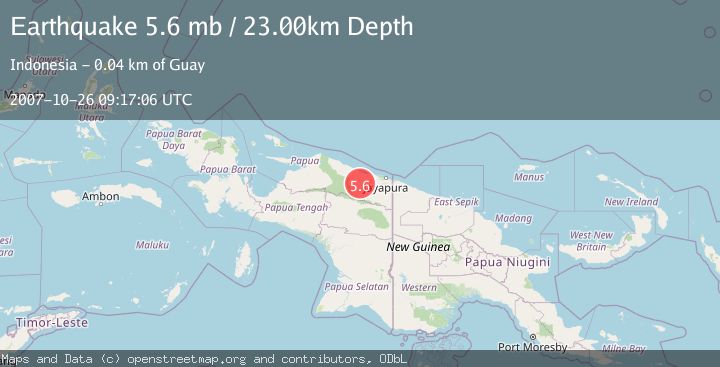 Map of NEAR N COAST OF PAPUA, INDONESIA