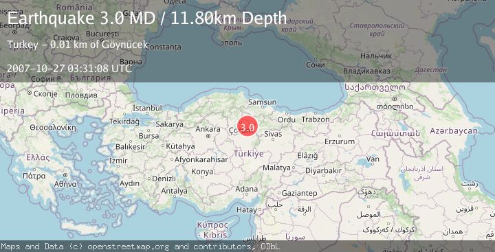 Map of CENTRAL TURKEY