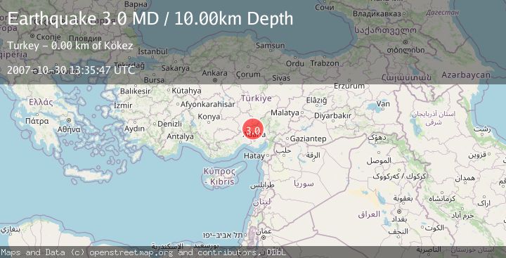 Map of CENTRAL TURKEY