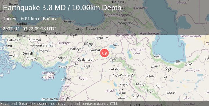 Map of EASTERN TURKEY
