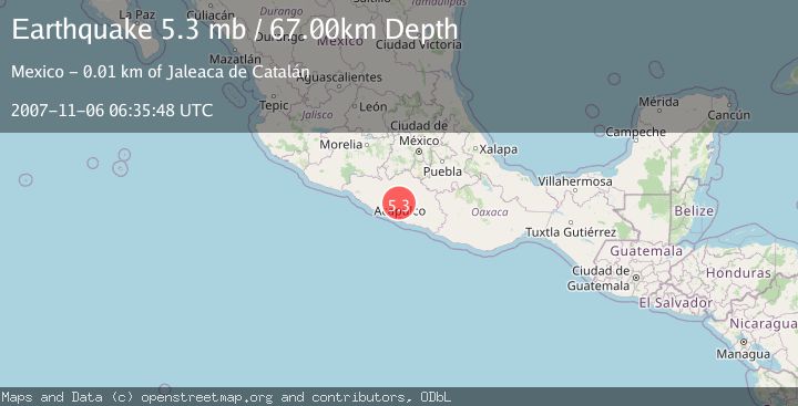 Map of GUERRERO, MEXICO