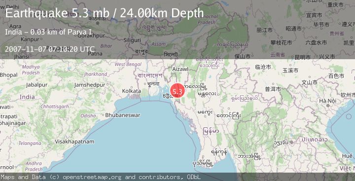 Map of INDIA-BANGLADESH BORDER REGION
