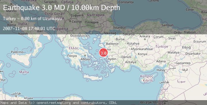Map of NEAR THE COAST OF WESTERN TURKEY