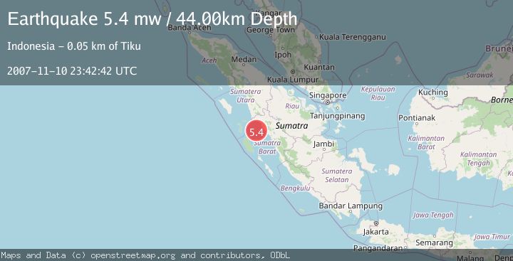 Map of SOUTHERN SUMATRA, INDONESIA