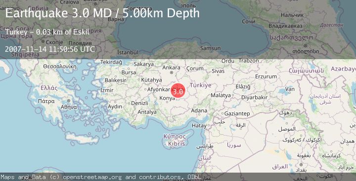 Map of CENTRAL TURKEY