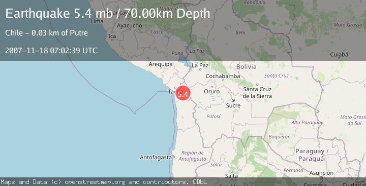 Map of TARAPACA, CHILE