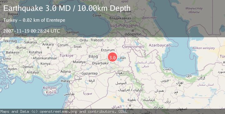 Map of EASTERN TURKEY