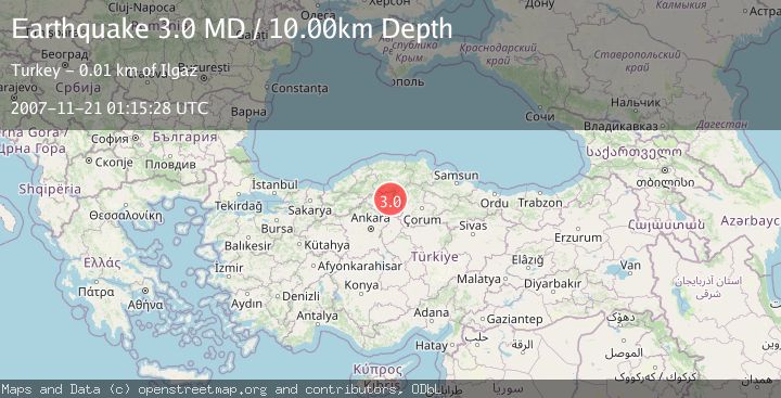 Map of CENTRAL TURKEY