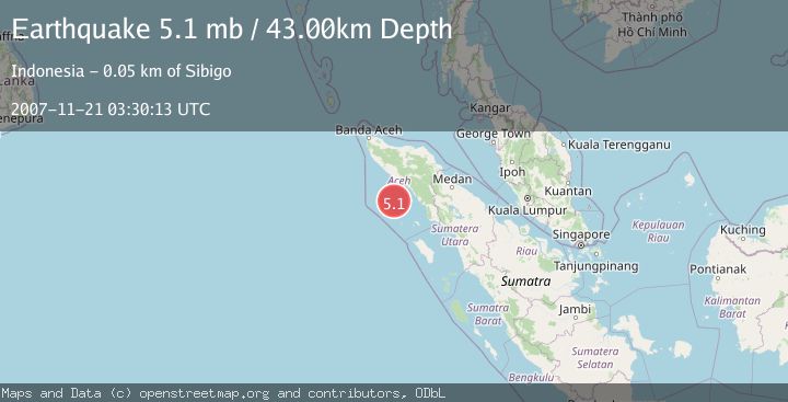 Map of NORTHERN SUMATRA, INDONESIA