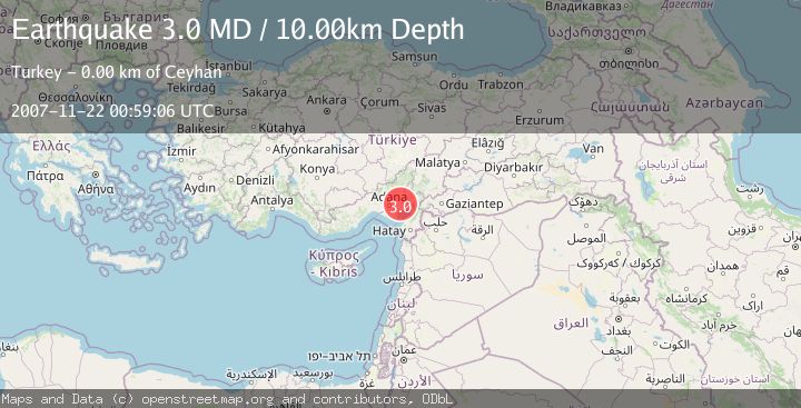 Map of CENTRAL TURKEY